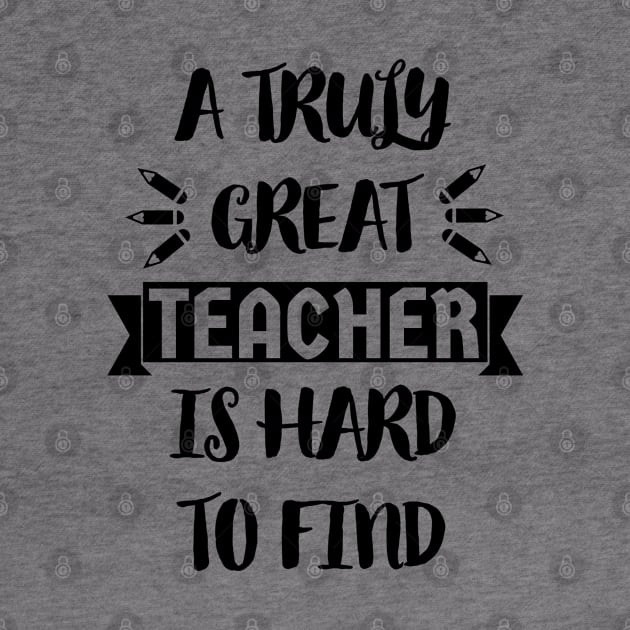 A Truly Great Teacher is Hard to Find - Typographic Design 2 by art-by-shadab